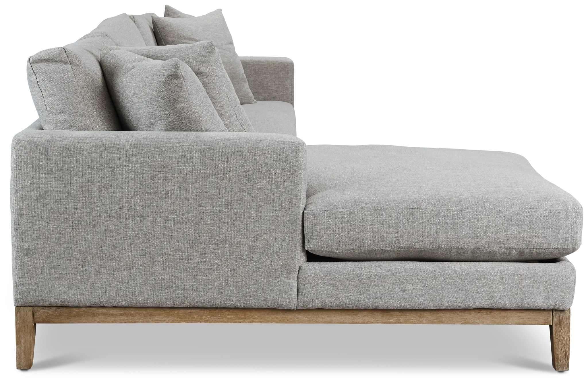 Emma Gray Fabric Left Chaise Sectional Emma Gray Fabric Left Chaise Sectional