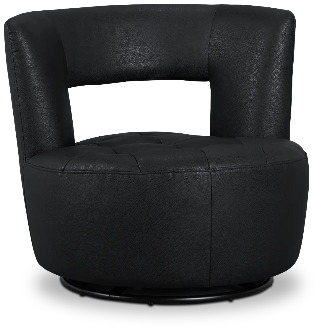 Zion Black Micro Swivel Accent Chair Zion Black Micro Swivel Accent Chair