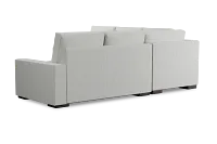 Edgewater Revenue White Small Two-arm Sectional