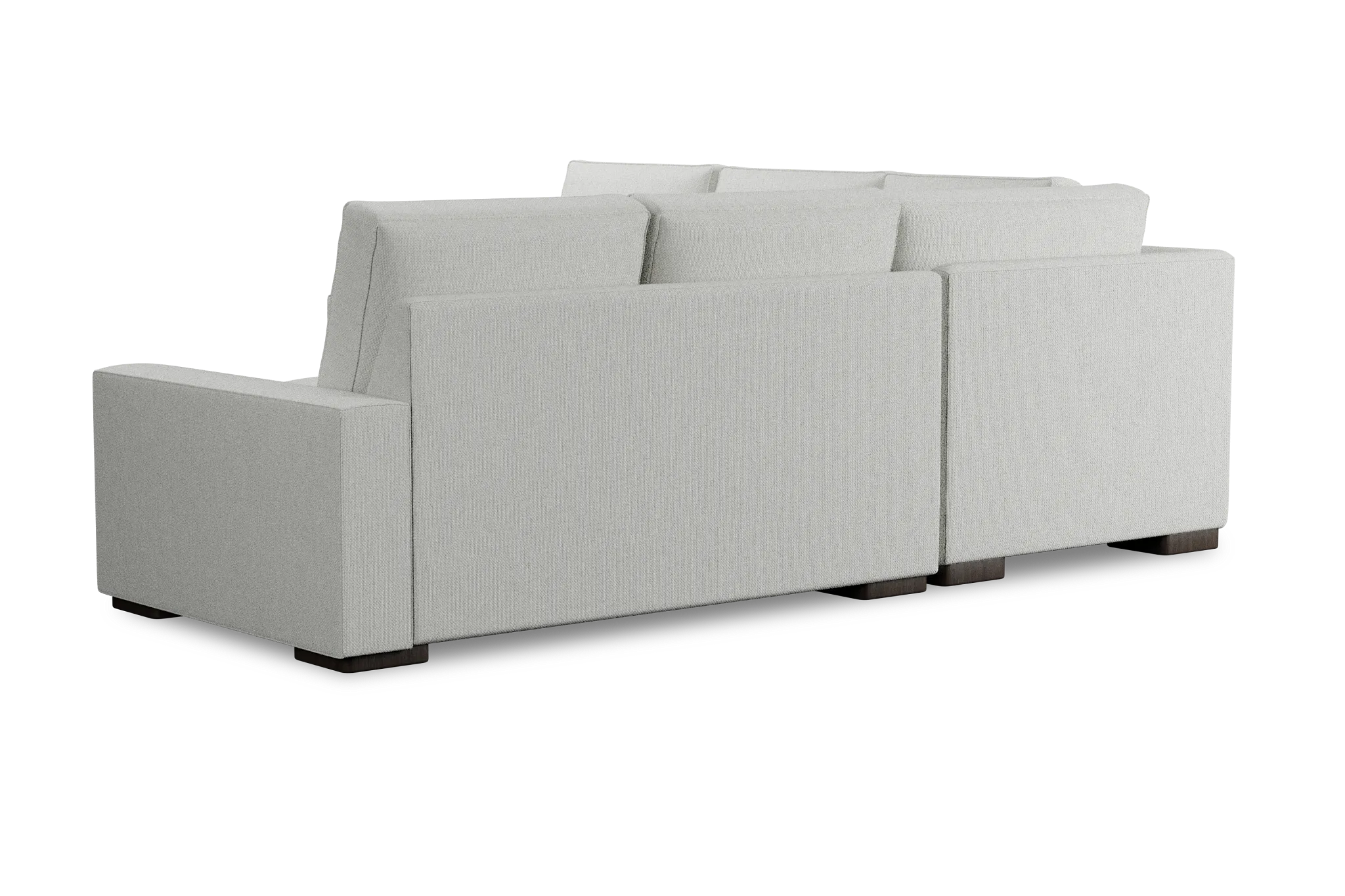 Edgewater Revenue White Small Two-arm Sectional