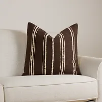 Emilie Brown 24" Square Accent Pillow