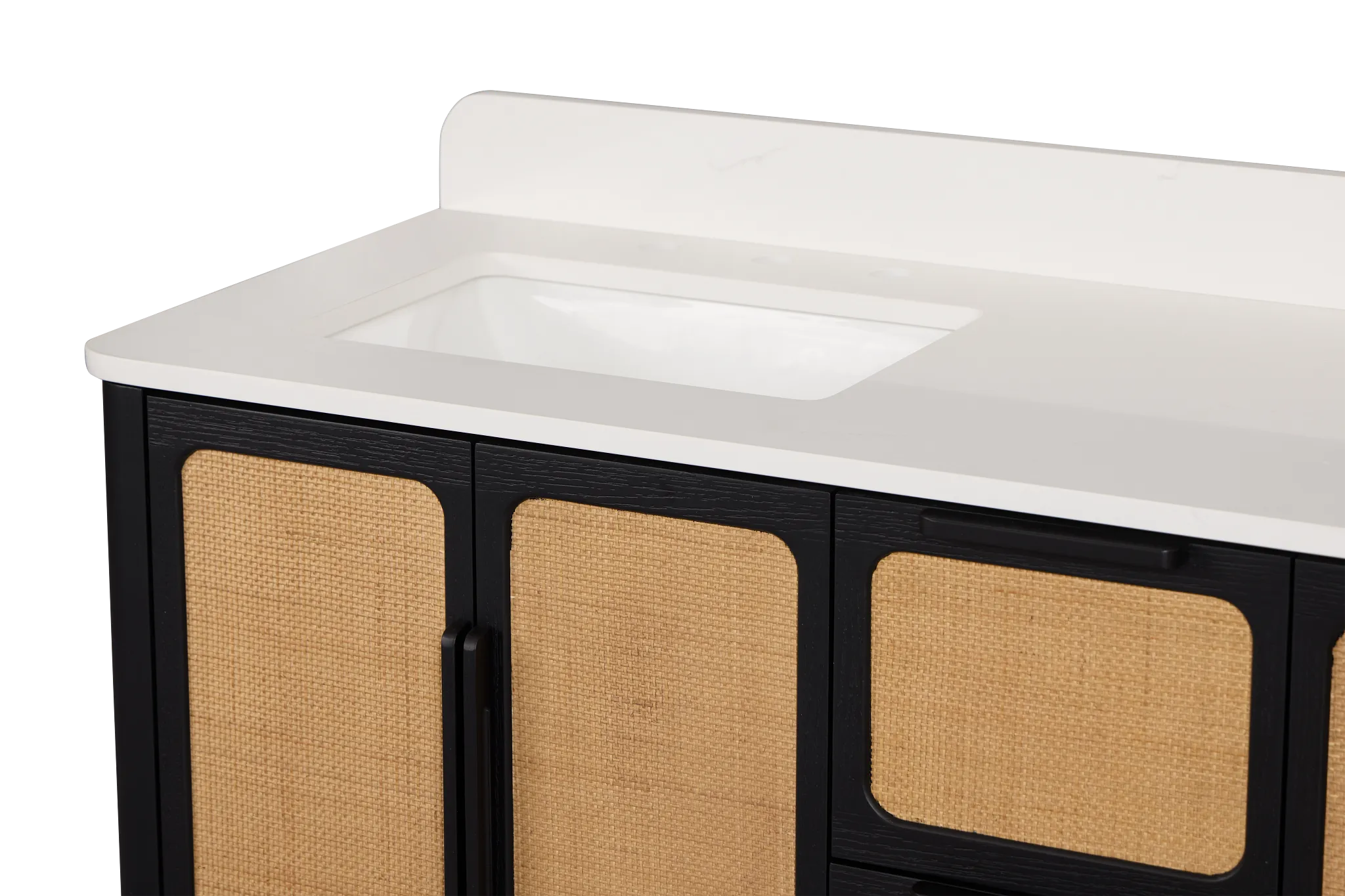 Pacific Two-tone 60" Double Bathroom Vanity