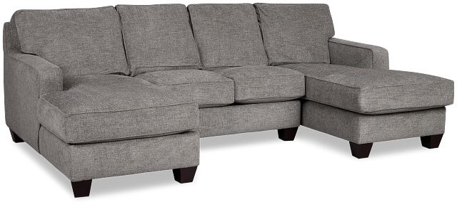 Andie Dark Gray Fabric U-shaped Sectional