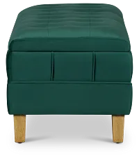Crosby Green Storage Bench