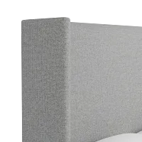 Captiva Suave Gray 60" Upholstered Shelter Bed