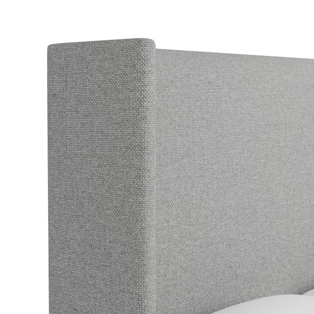 Captiva Suave Gray 60" Upholstered Shelter Bed