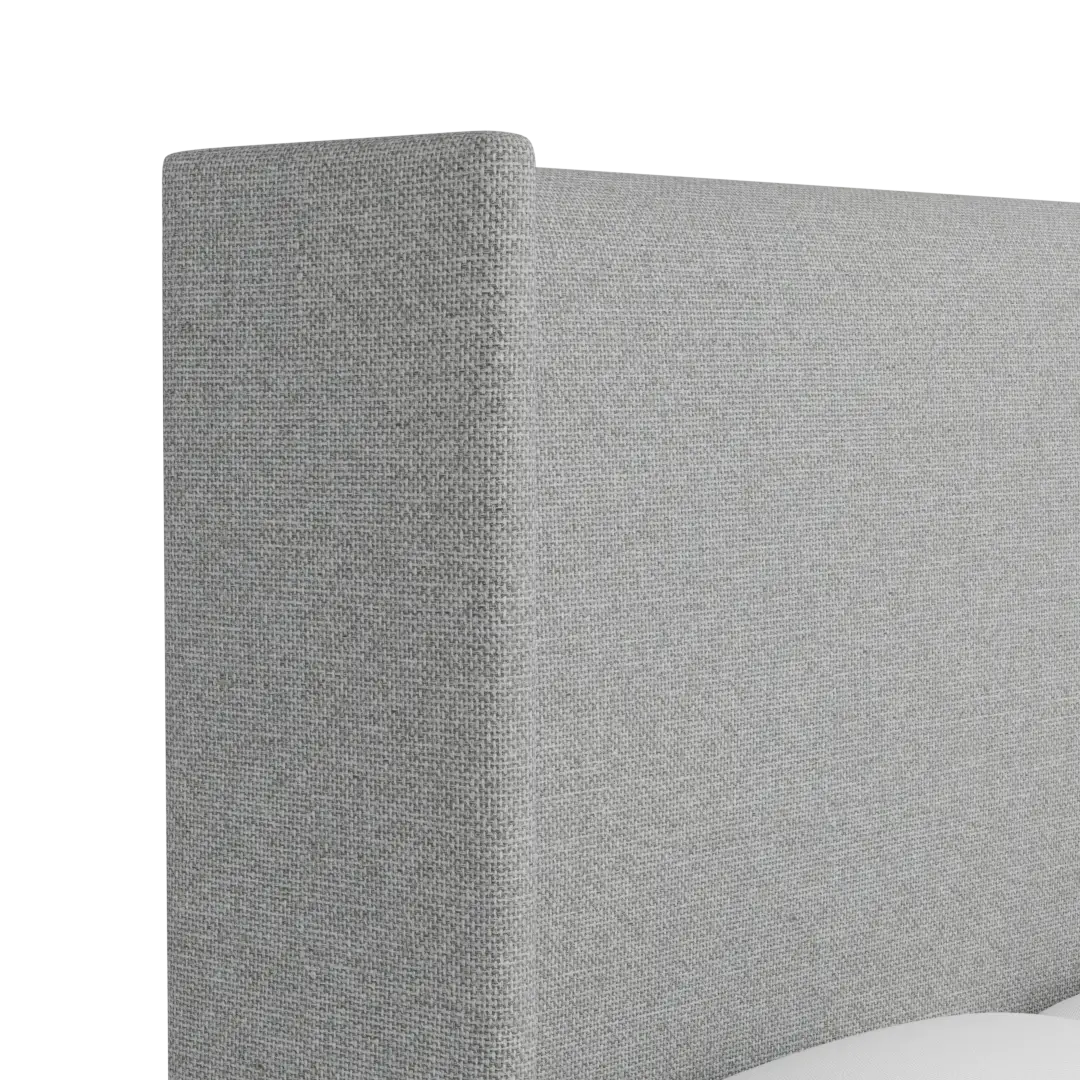 Captiva Suave Gray 60" Upholstered Shelter Bed Captiva Suave Gray 60" Upholstered Shelter Bed