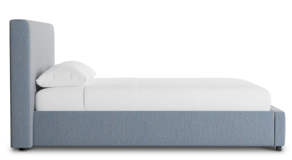 Grayton Lucy Navy 44" Upholstered Platform Bed