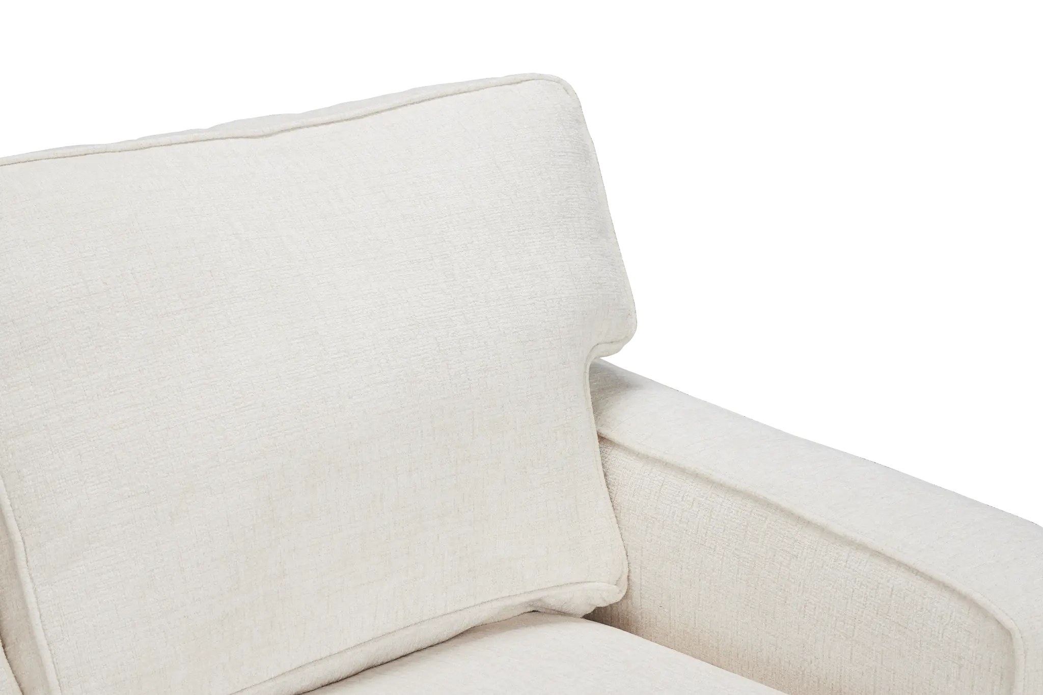 Andie White Fabric Right Chaise Sectional Andie White Fabric Right Chaise Sectional