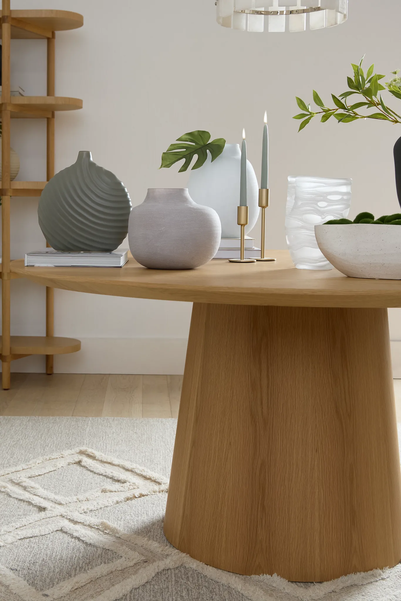 Mona Ivory Glass Vase