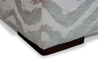 Zodiac Light Blue Fabric Cocktail Ottoman