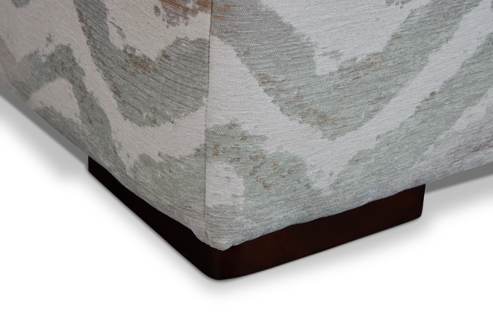 Zodiac Light Blue Fabric Cocktail Ottoman