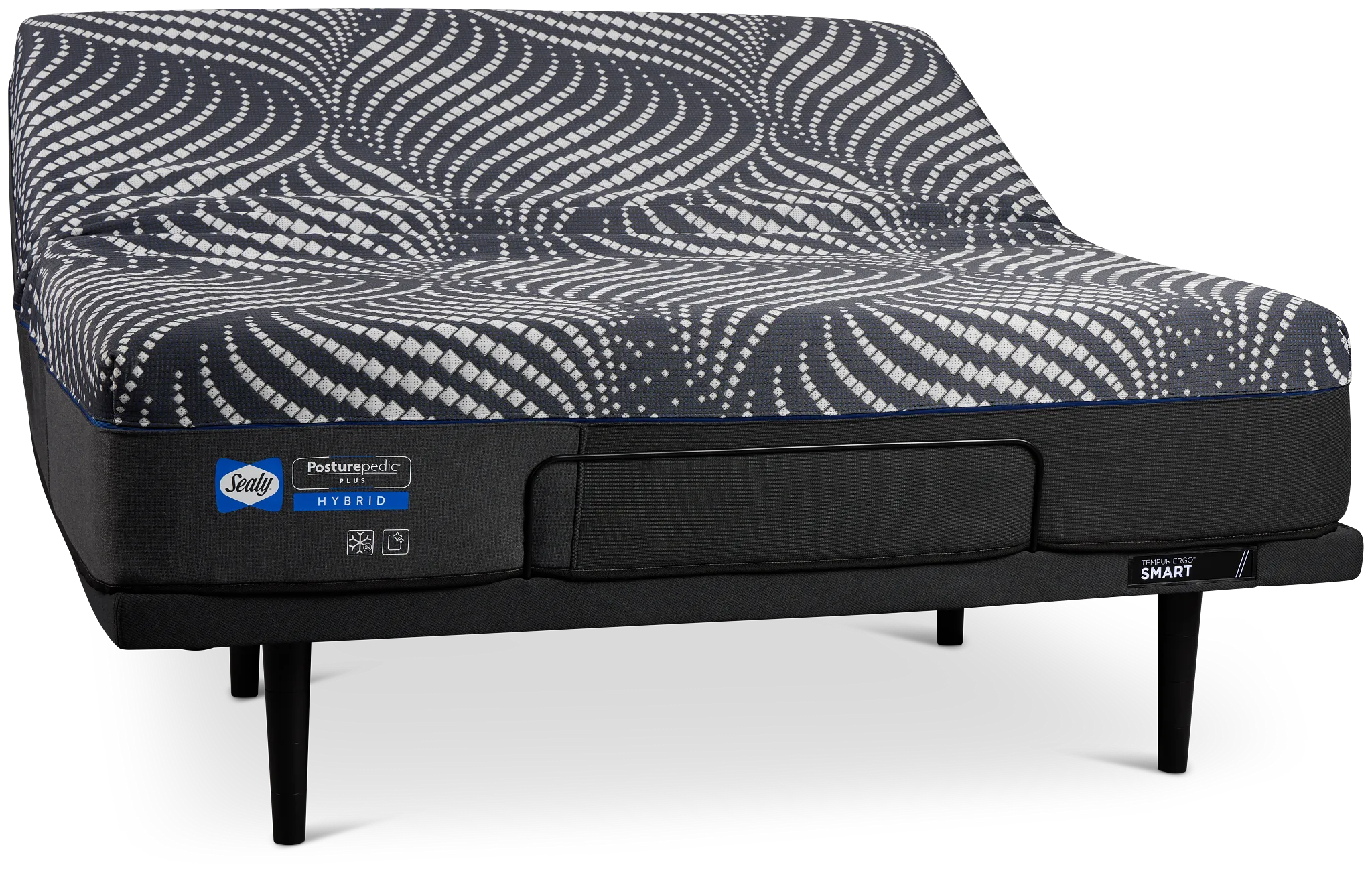 Sealy Posturepedic Plus High Point 14" Soft Ergo Smart Adjustable Mattress Set