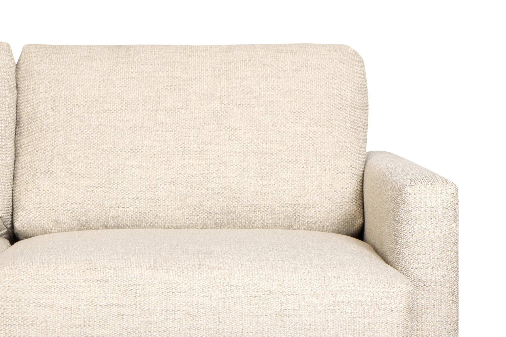Maxwell Light Gray Fabric Left Chaise Sectional