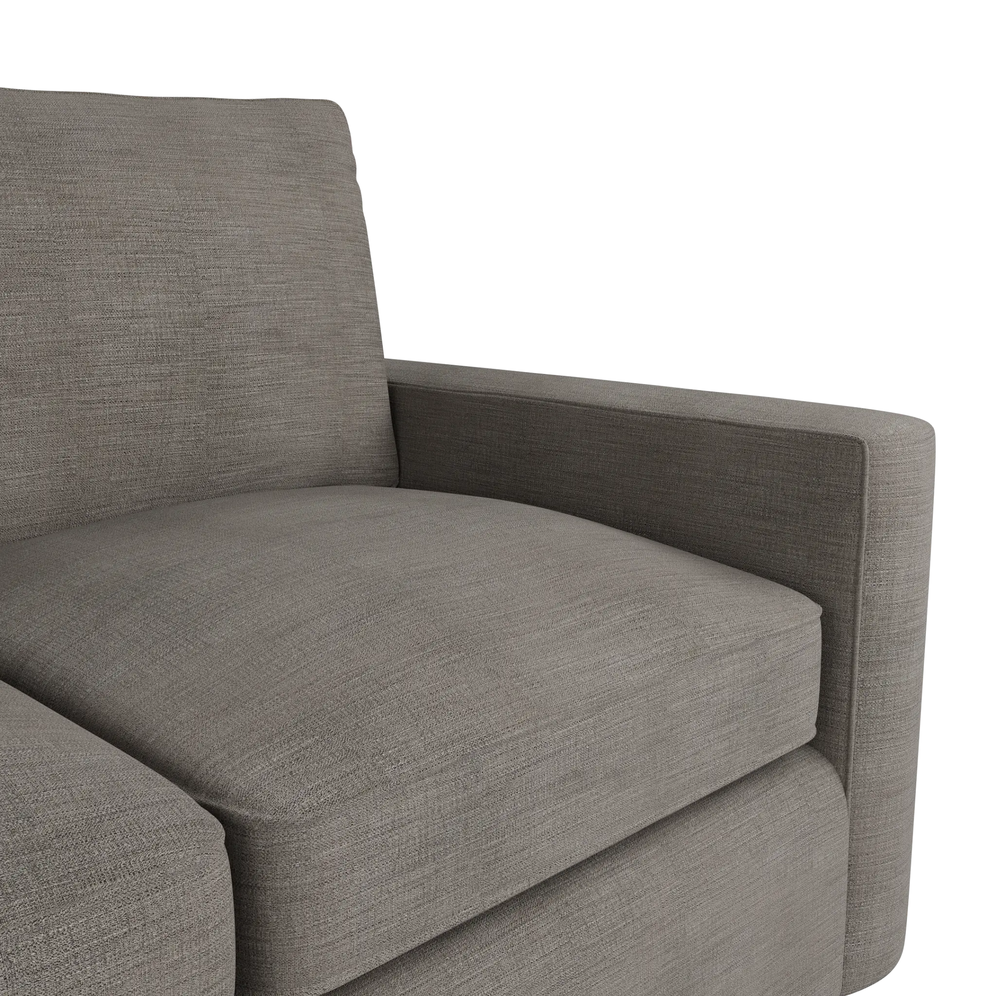 Siesta Victory Gray Fabric Memory Foam Sleeper Siesta Victory Gray Fabric Memory Foam Sleeper