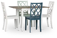 Edgartown Two-tone Rectangular Table And Mixed Chairs