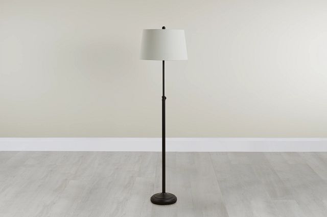 Maisie Black Metal Floor Lamp
