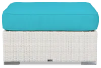 Biscayne Dark Teal Ottoman