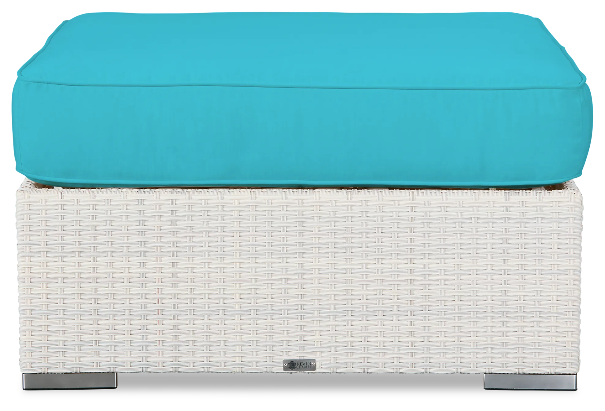 Biscayne Dark Teal Ottoman