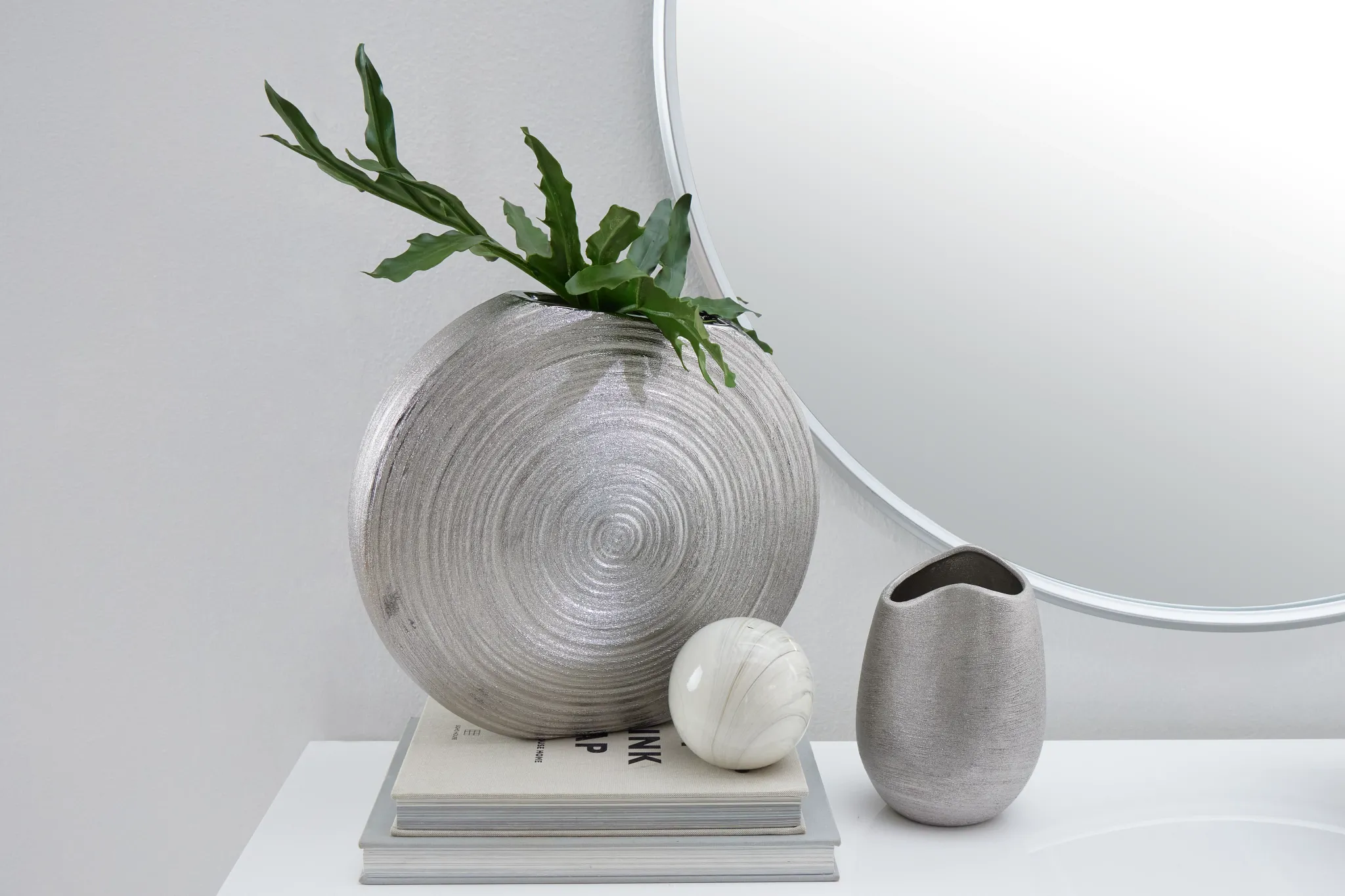 Erica Silver Large Vase