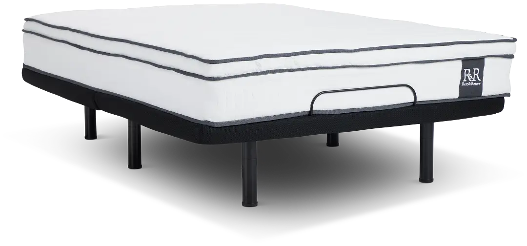 Rest & Renew By Zinus 10" Hybrid Deluxe Adjustable Mattress Set Rest & Renew By Zinus 10" Hybrid Deluxe Adjustable Mattress Set