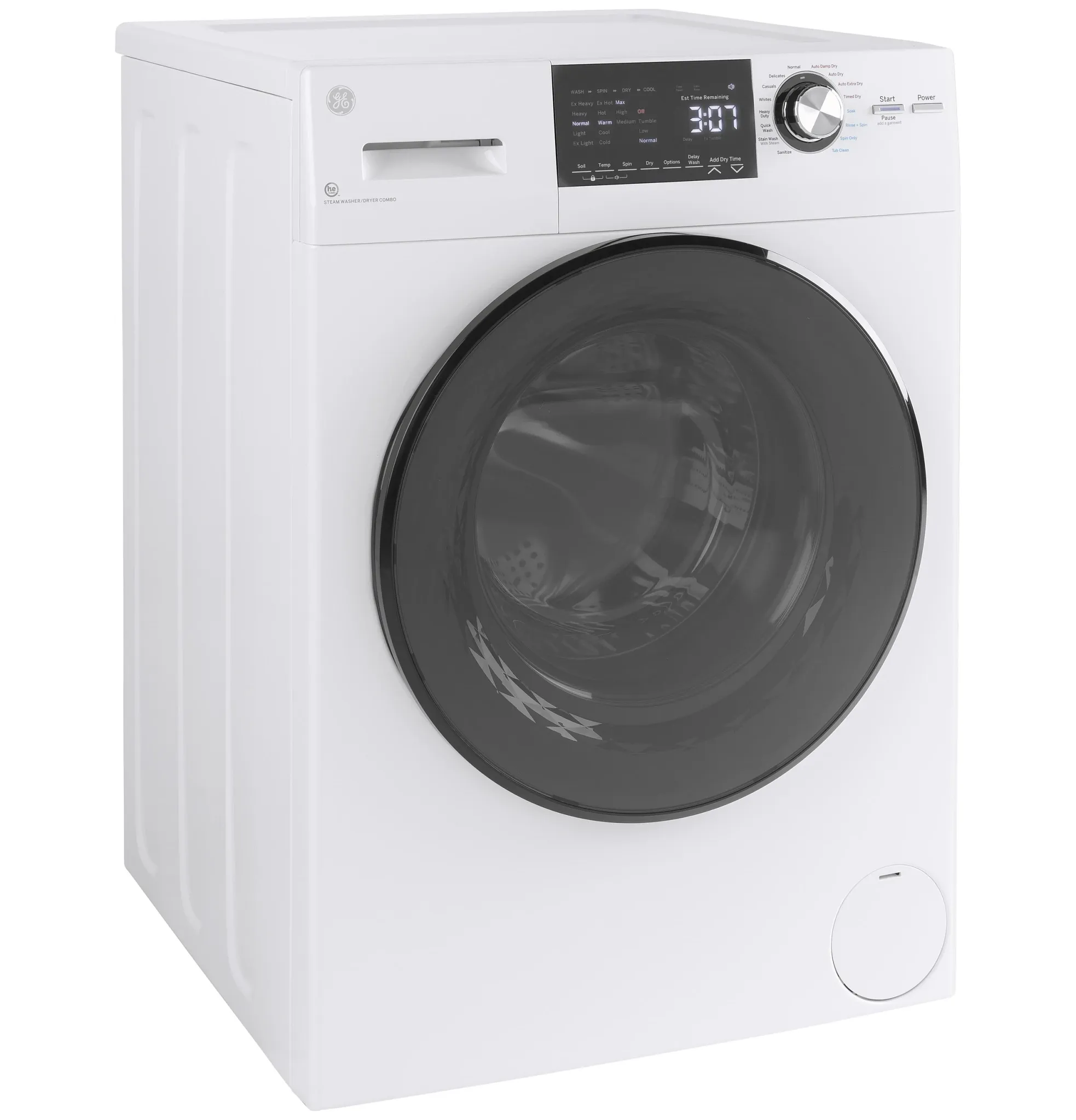 Ge 14 Series White Electric Washer/dryer Combo
