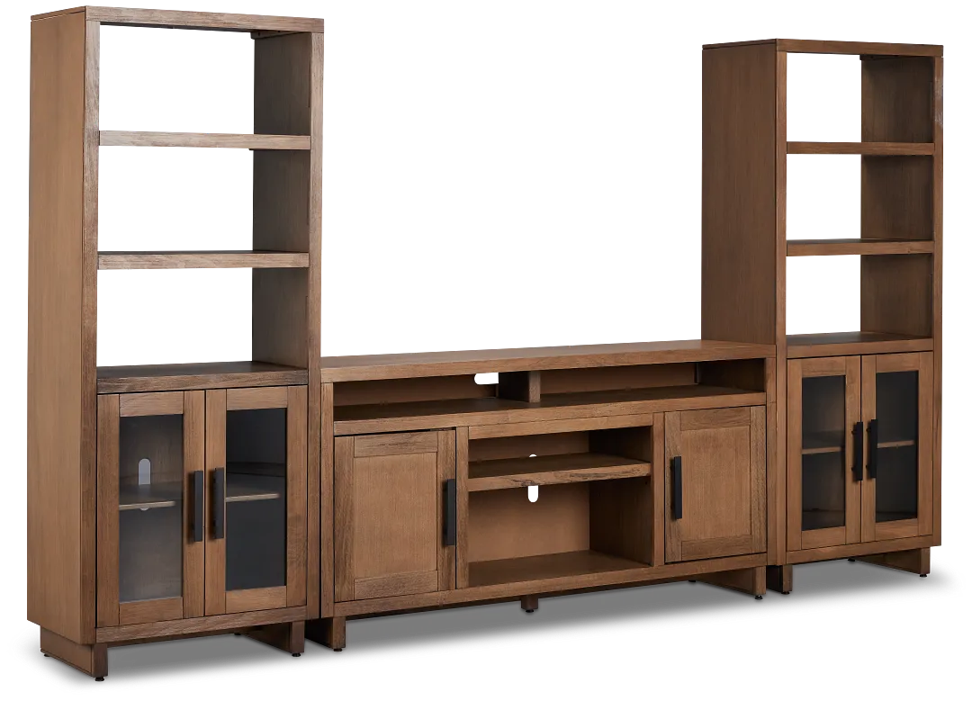 Richmond Light Tone 64" Door Entertainment Wall