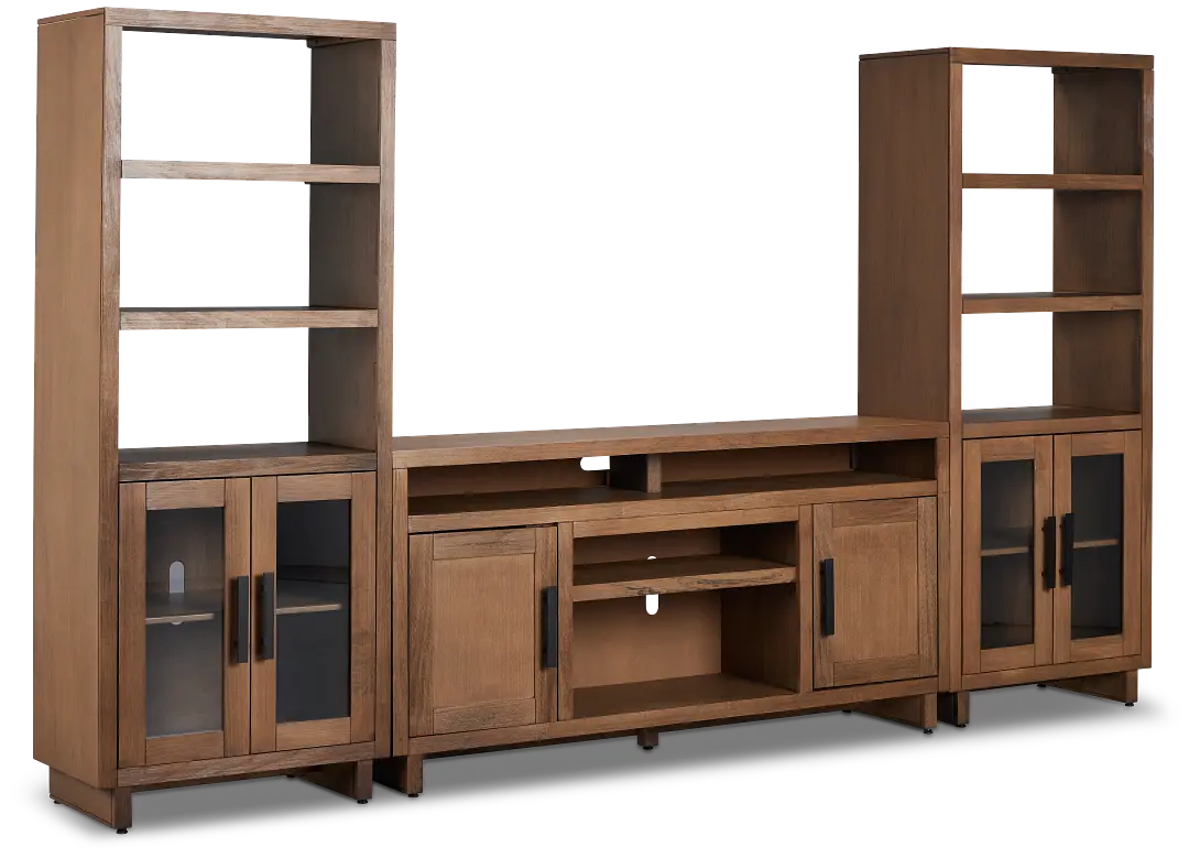 Richmond Light Tone 64" Door Entertainment Wall Richmond Light Tone 64" Door Entertainment Wall