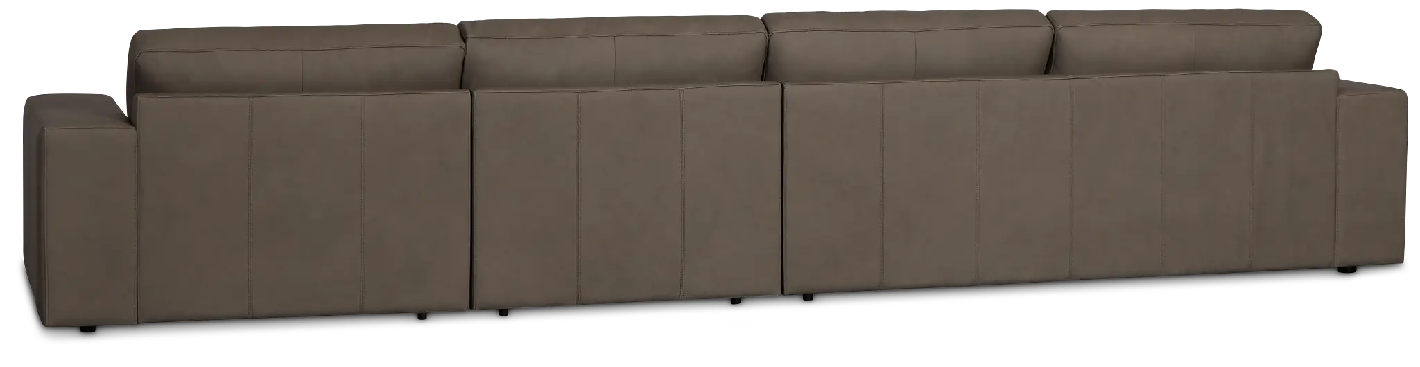 Kellan Dark Gray Leather Small Right Chaise Sectional Kellan Dark Gray Leather Small Right Chaise Sectional