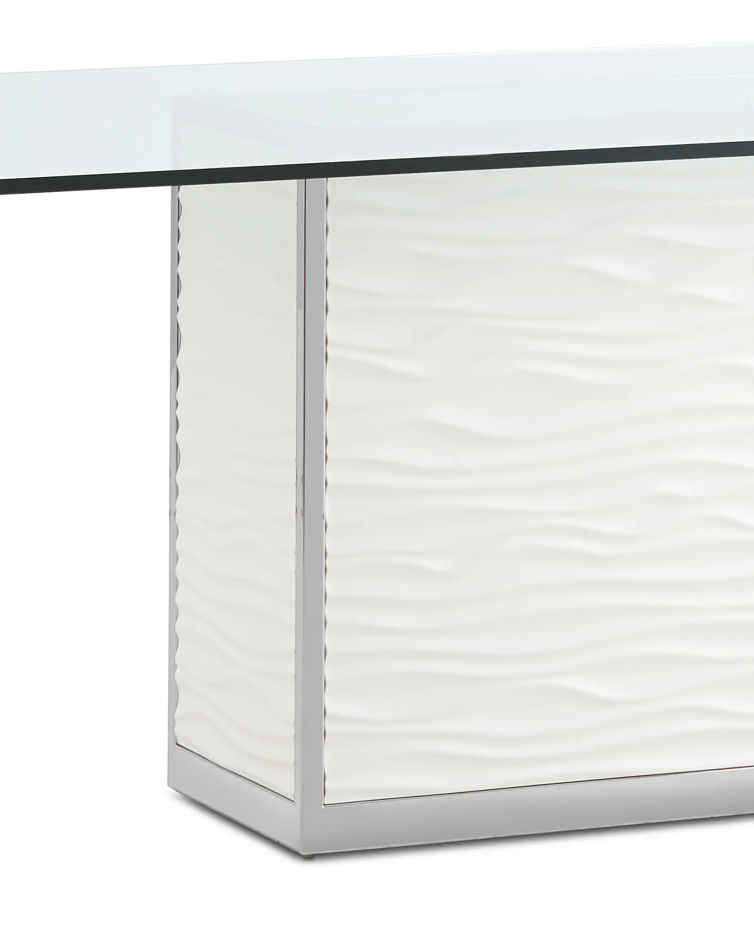 Ocean Drive 86" Glass Rectangular Table Ocean Drive 86" Glass Rectangular Table