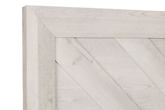 Delray White Panel Bed