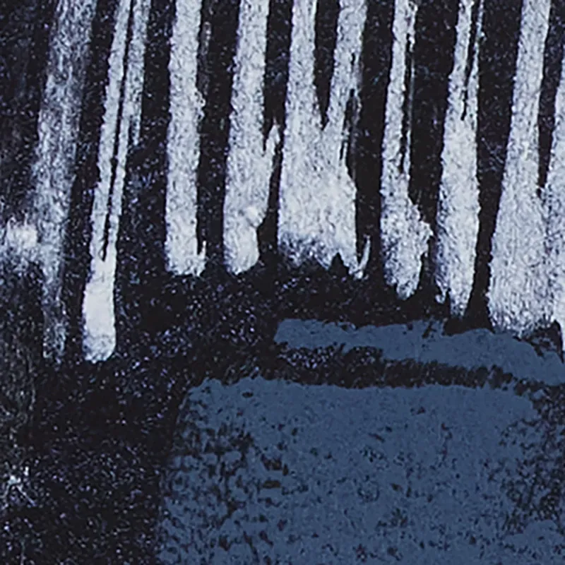 Petra Dark Blue Framed Wall Art