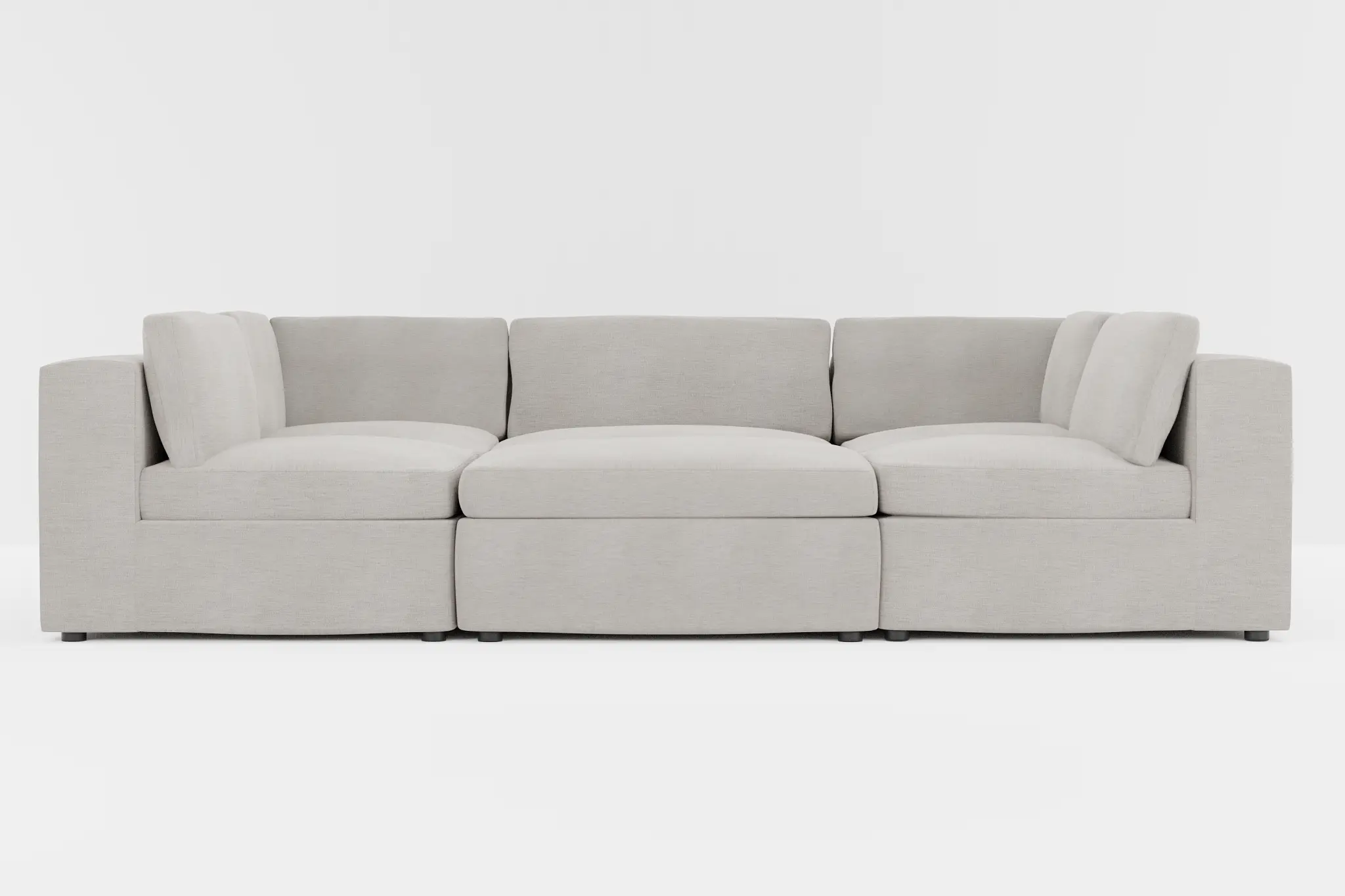 Destin Maguire Pewter Fabric 6-piece Pit Sectional Destin Maguire Pewter Fabric 6-piece Pit Sectional