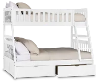 Charleston White Storage Bunk Bed