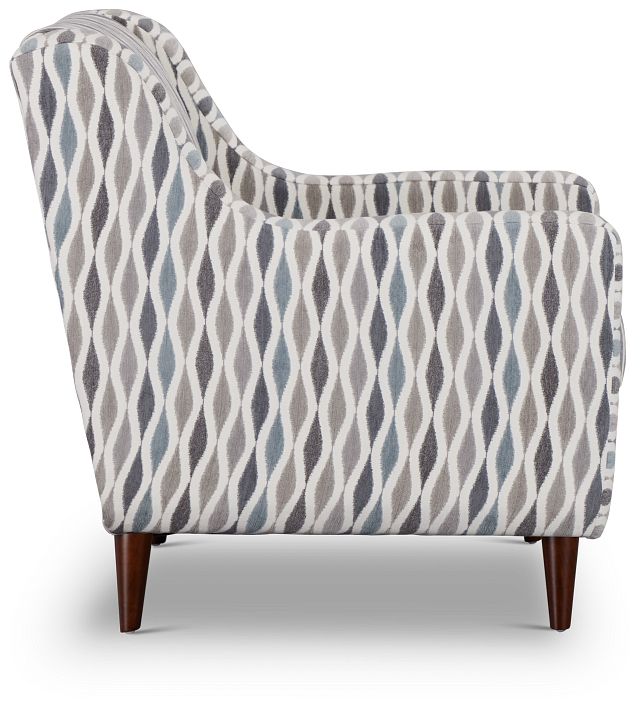 Ohgee Blue Accent Chair