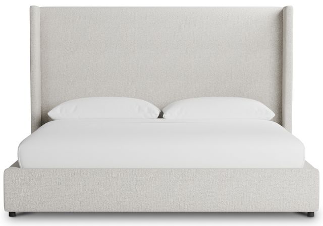 Captiva Gellar Beige 60" Upholstered Shelter Bed