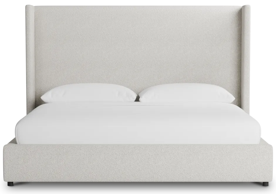 Captiva Gellar Beige 60" Upholstered Shelter Bed