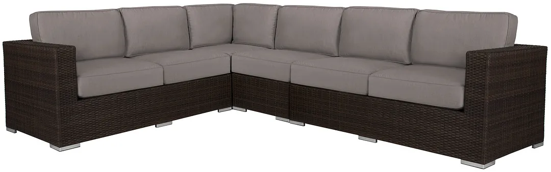 Fina Gray Large Two-arm Sectional