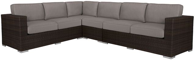 Fina Gray Large Two-arm Sectional