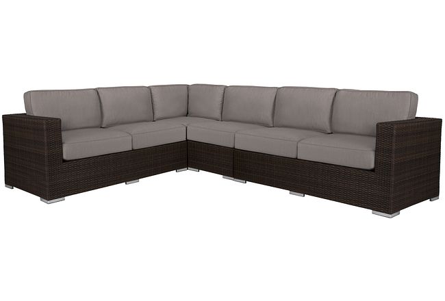 Fina Gray Large Two-arm Sectional