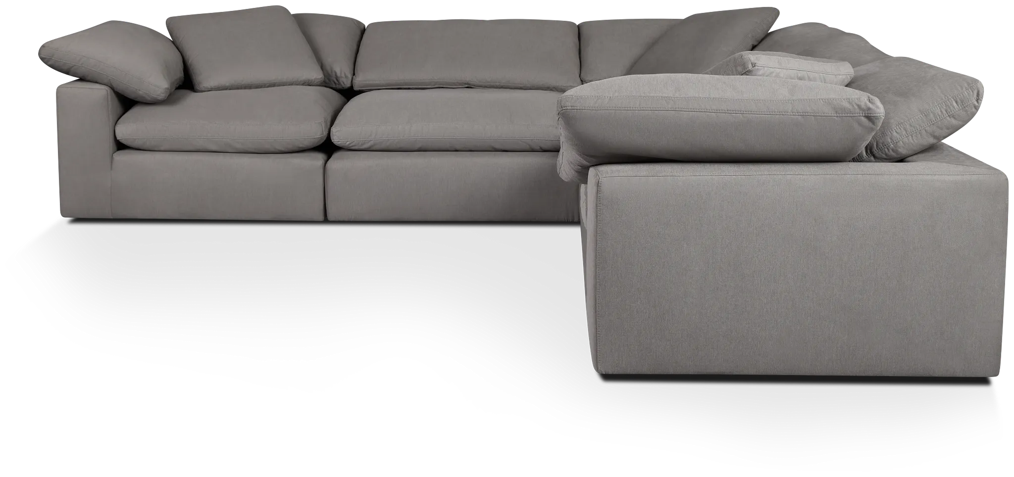 Nixon Light Gray Fabric 6-piece Modular Sectional