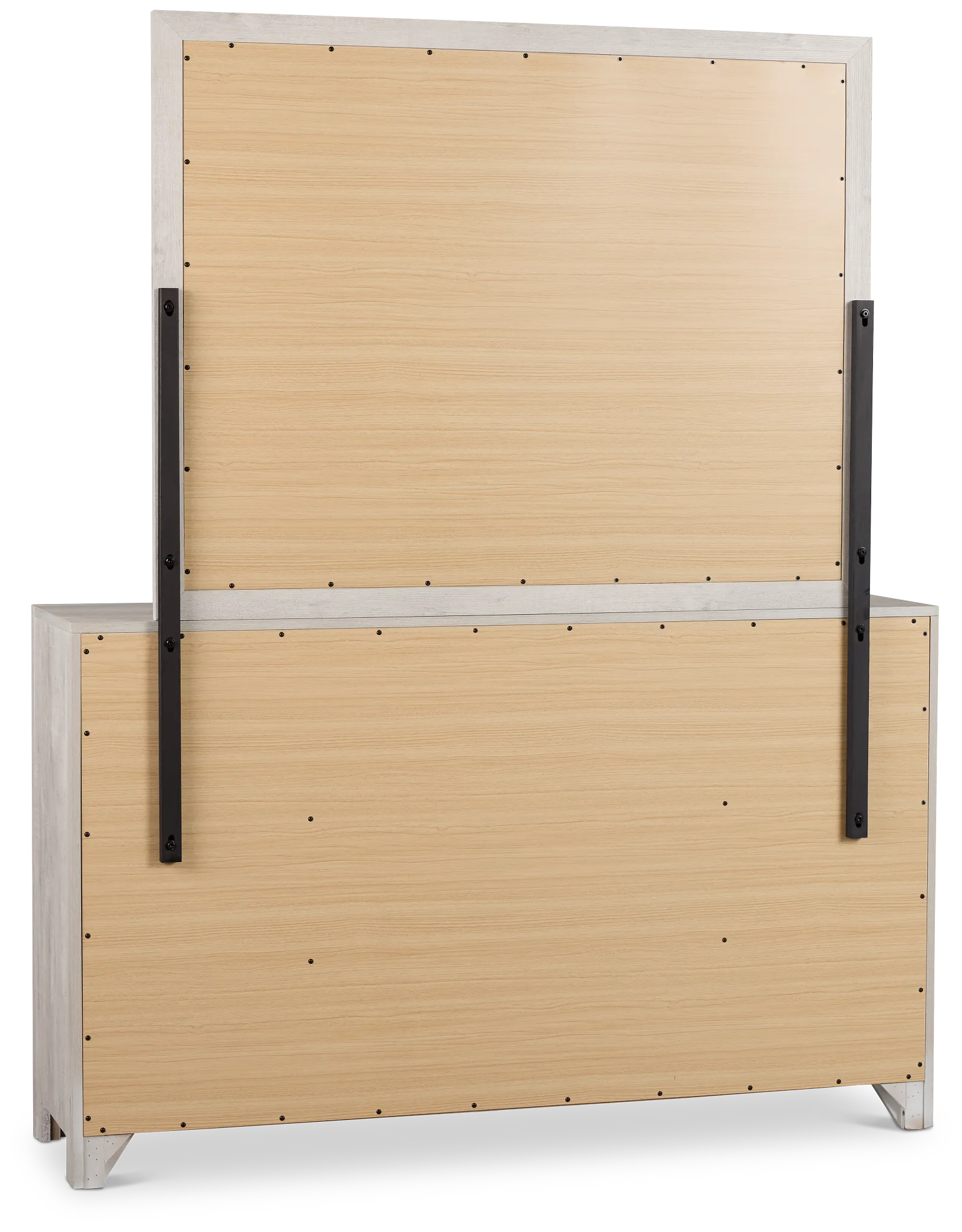 Delray White Dresser & Mirror