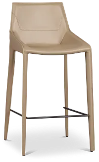 Wayne Beige 27" Upholstered Barstool