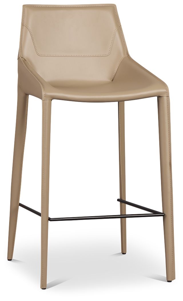Wayne Beige 27" Upholstered Barstool