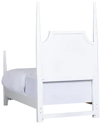 Carolina White Poster Bed