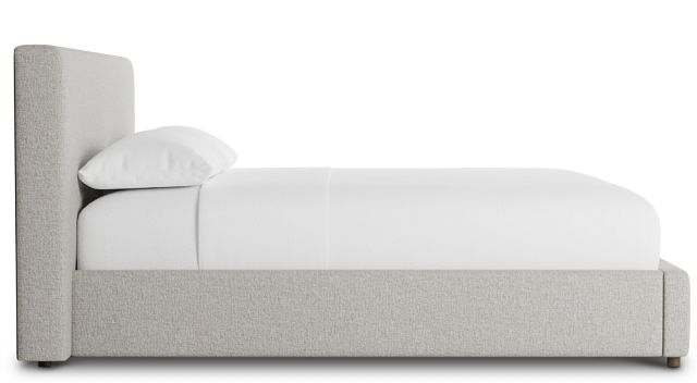Gayton Elavation Khaki 44" Upholstered Platform Bed