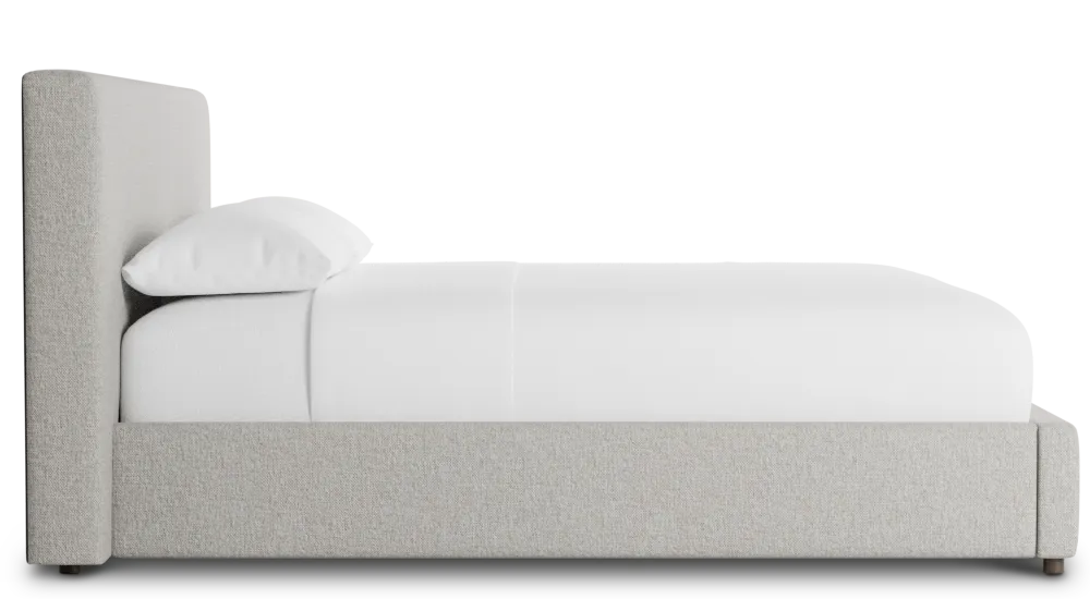 Gayton Elavation Khaki 44" Upholstered Platform Bed