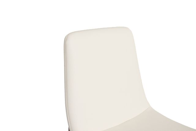 Hamilton White Micro Upholstered Side Chair
