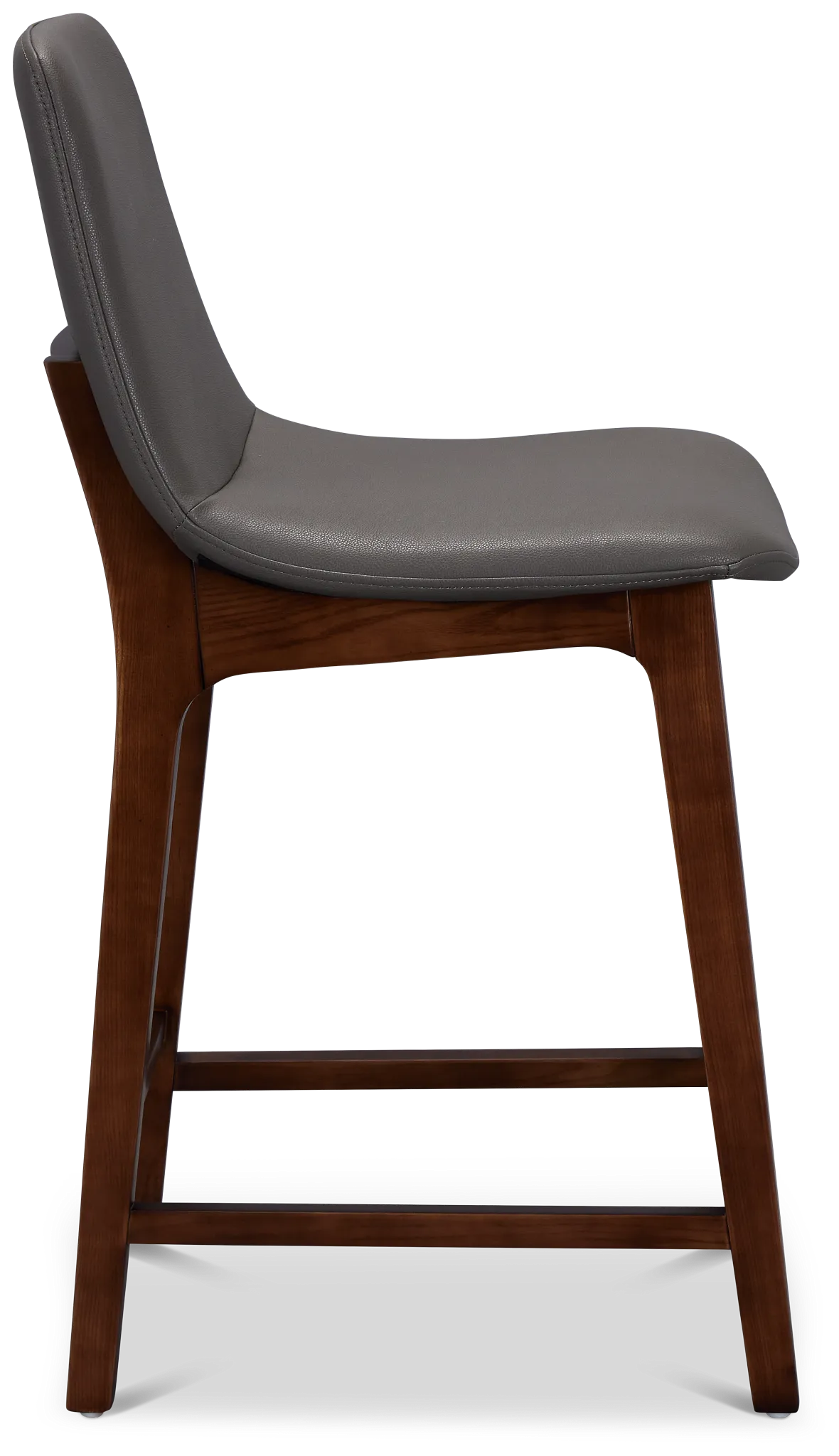 Hamilton Dark Gray Micro 24" Upholstered Barstool