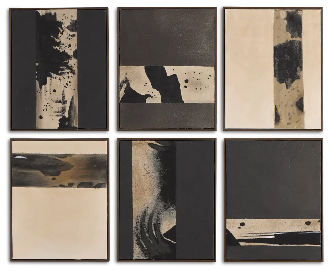 Linus Brown Set Of 6 Canvas Wall Art Linus Brown Set Of 6 Canvas Wall Art
